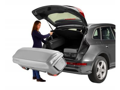 Kufer na hak + baza + przedłużki do nart MFT BackBox SILVER